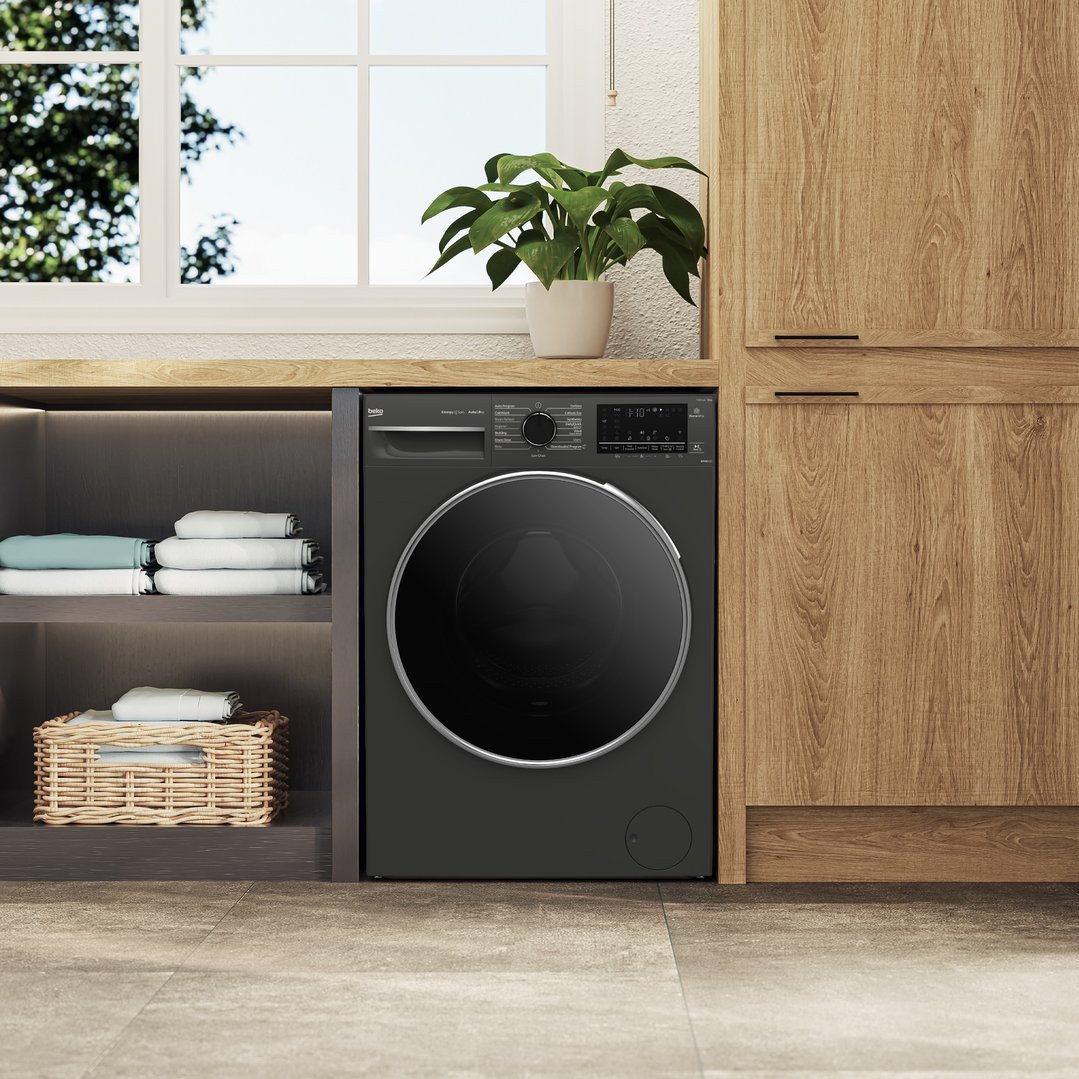 Beko 12kg Autodose Front Load Washing Machine with Steam Graphite BFLB123ADG