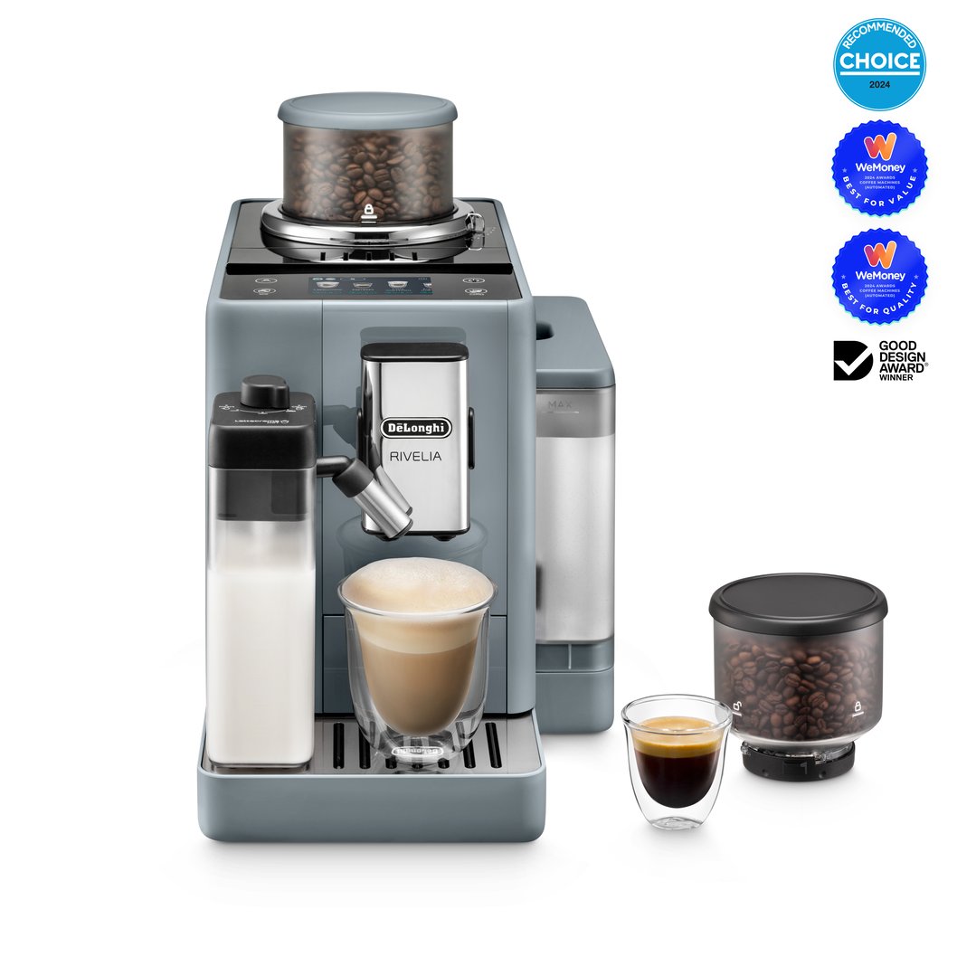 Delonghi Rivelia (Pebble Grey) Fully Automatic Coffee Machine EXAM44055G