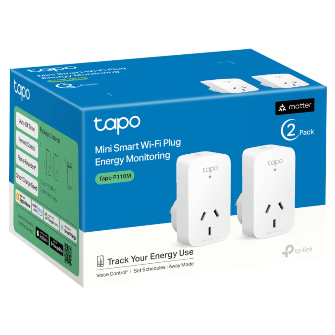 tp-link Tapo P110M Smart Plug 2-Pack TAPO-P110M-2-PACK
