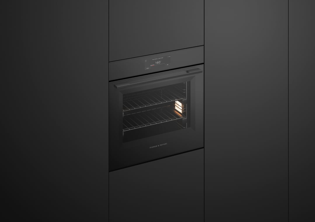 Fisher & Paykel 60cm Minimal Combi-Steam Oven, Black OS60SAMHUB5