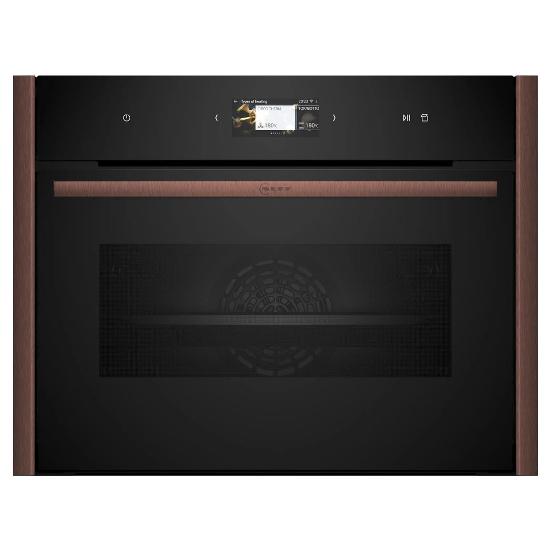 Neff Compact Oven with FullSteam with Brushed Bronze Side Trims / Handle C29FS31Y0A-BB