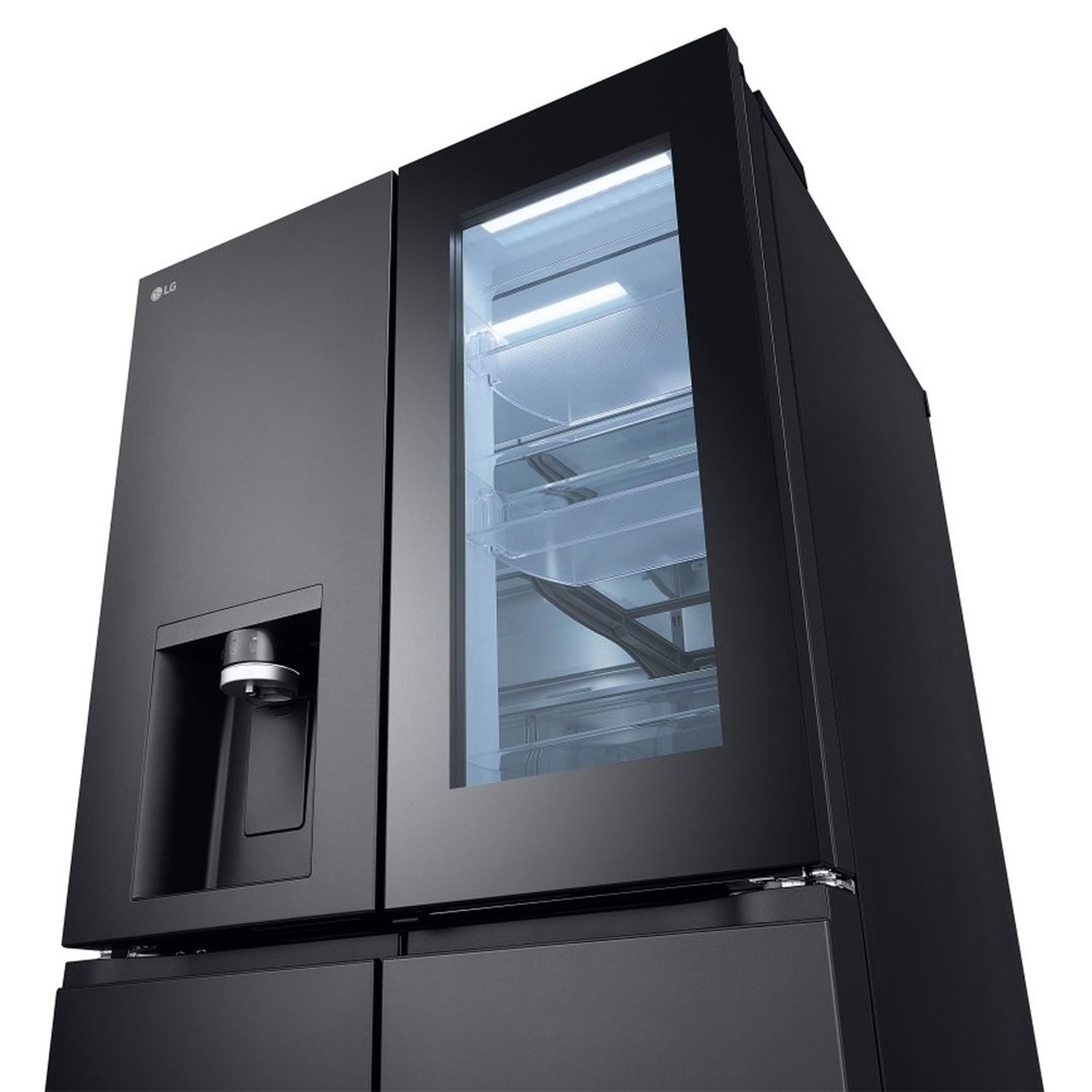 LG 847L Instaview French Door Fridge - Matte Black GF-V900MBLC