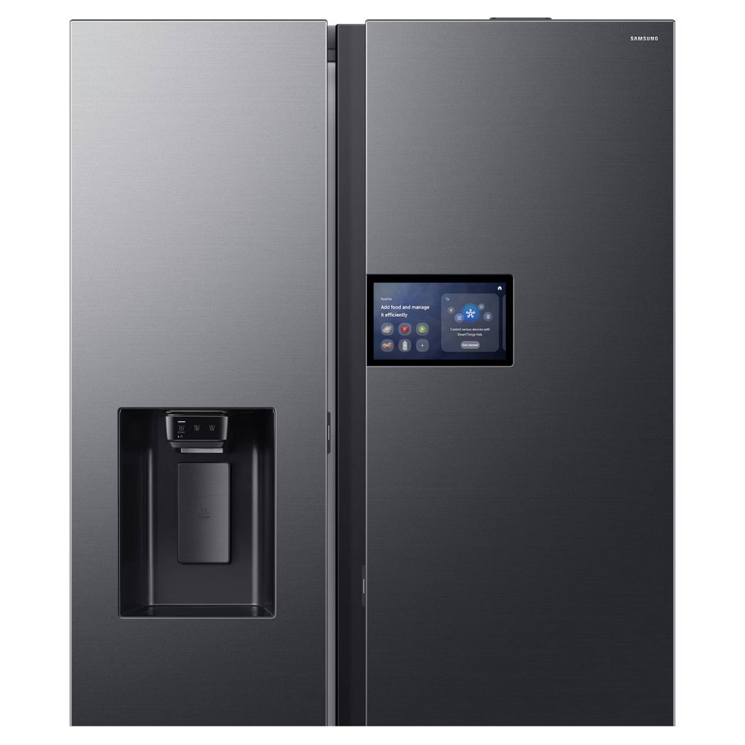 Samsung 615L Side-by-Side Refrigerator AI Home - Black SRS6500BA