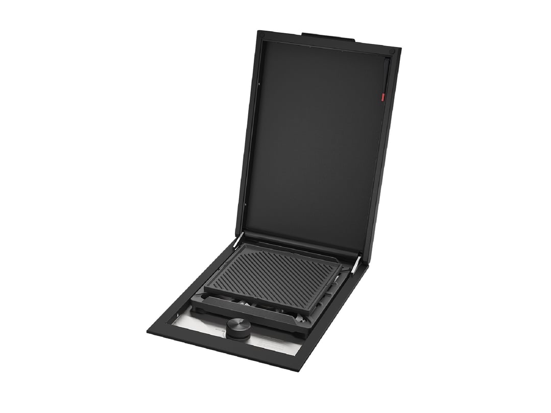 Beefeater Built In Gas Side Burner with Lid, Colour Matched to COLORBOND® Steel Monument® finish - ProLine Series BSW318DB