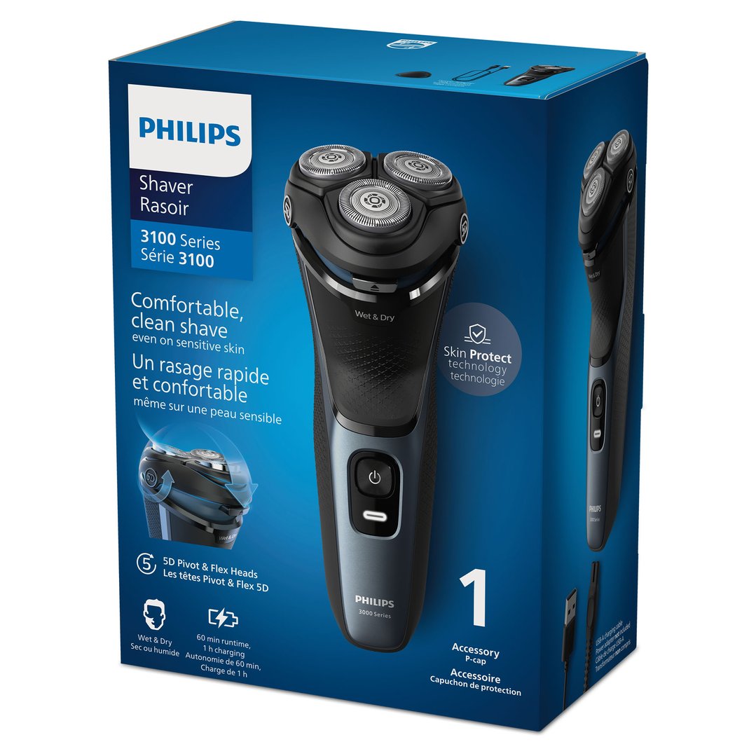 Philips 3000 Series Wet & Dry Electric Shaver S3144/00 Buy Online