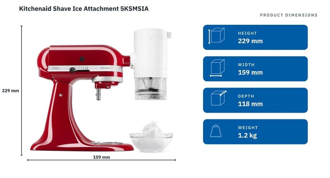 Kitchenaid Shave Ice Attachment 5KSMSIA