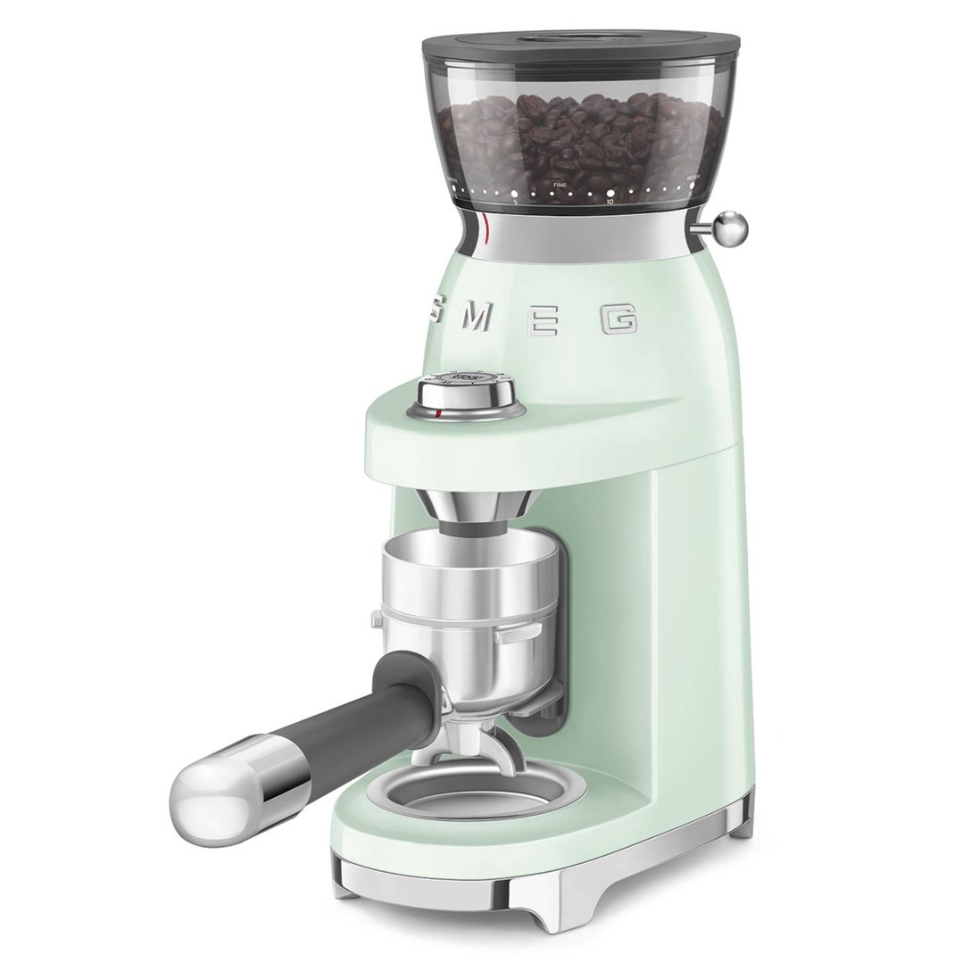 Smeg 50's Style Retro Coffee Grinder - Pastel Green CGF03PGAU