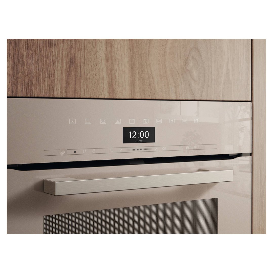 Miele 60cm Pyrolytic Oven with Rapid Cooling and Crisp Function Pearl Beige H7464BPPEBE