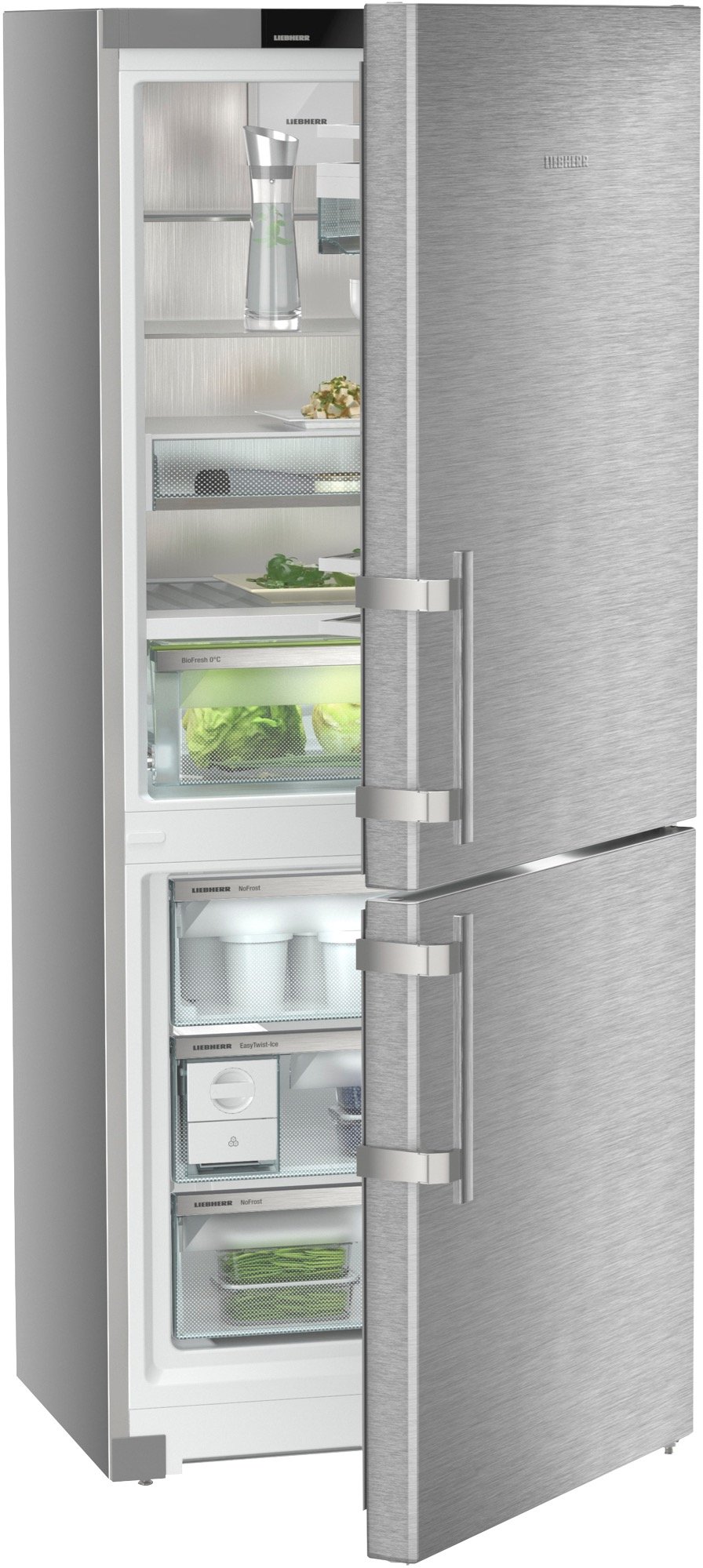 Liebherr 423L Bio Fresh Bottom Mount Fridge Left Hinged CBNSDH7653LHH