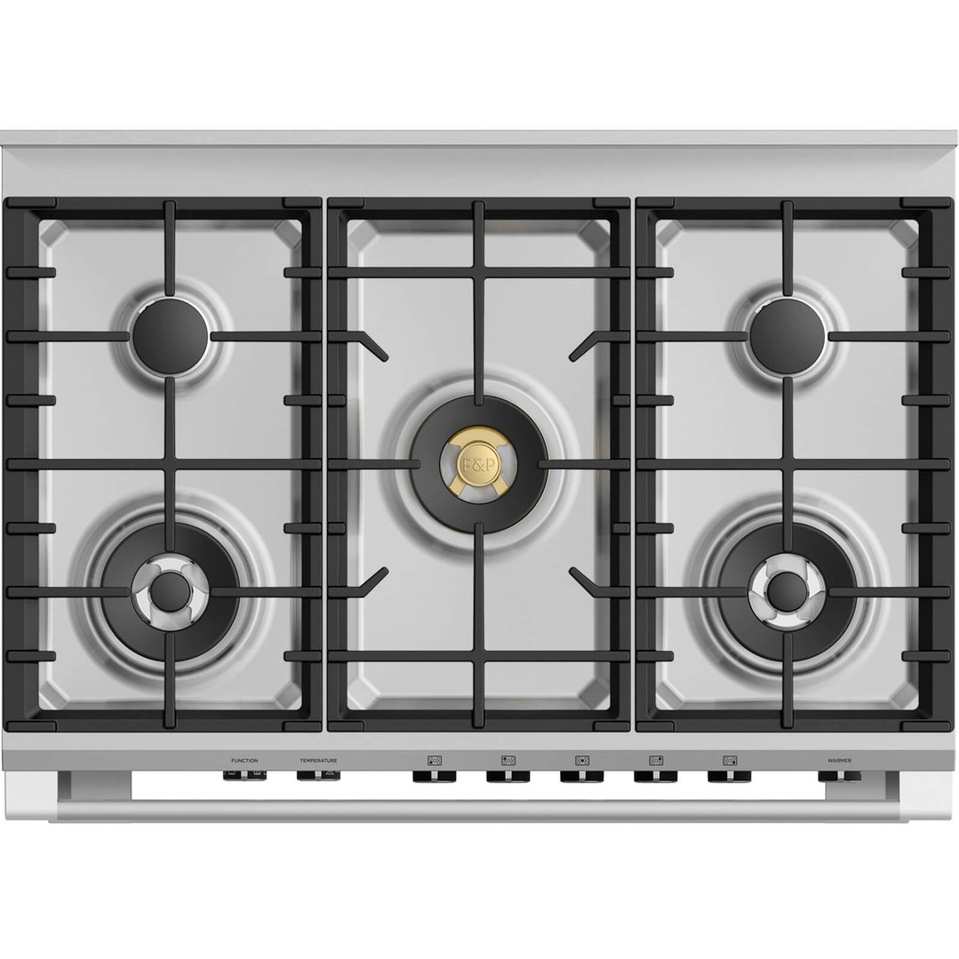 Fisher & Paykel 90cm Series 9 Classic 5 Burner Dual Fuel Pyrolytic Cooker OR90SCG6W1