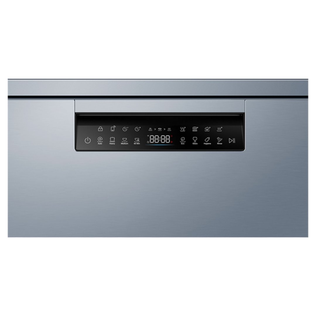 Haier 15 PL Freestanding Dishwasher, Steam - Satina HDW15F3S1