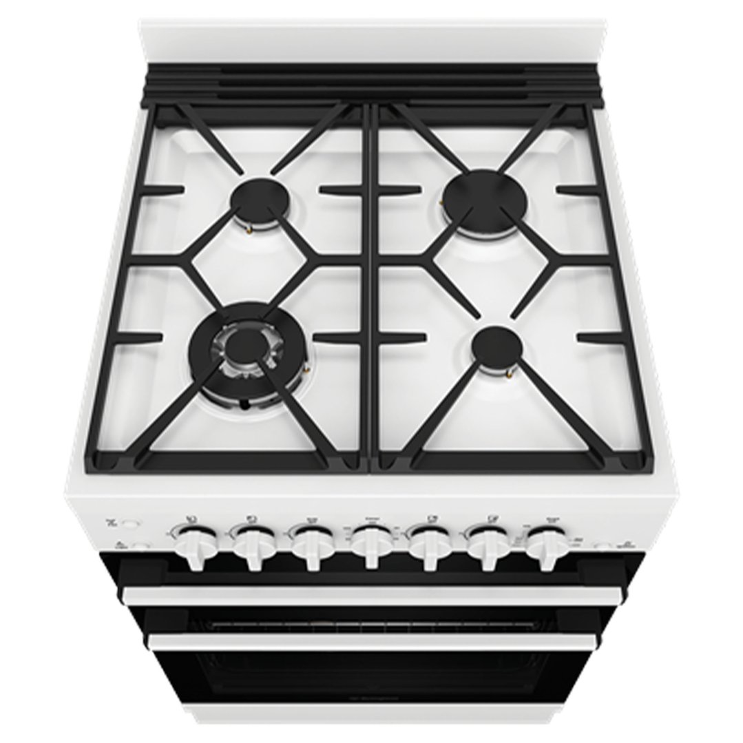Westinghouse 60cm Gas Freestanding Cooker with Separate Grill, White