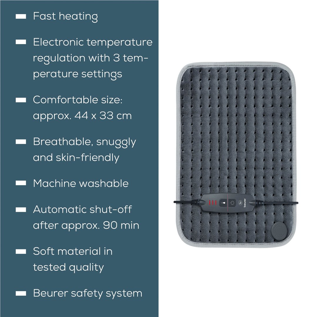 Beurer Personal Heating Pad Dark Grey HKSE