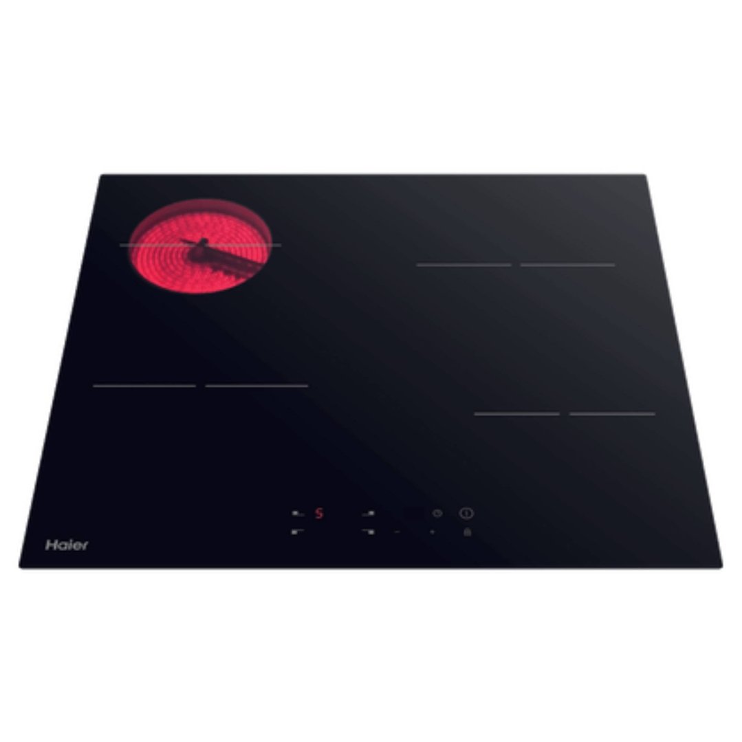 Haier 60cm Electric Cooktop, 4 Zone HCE604TB3