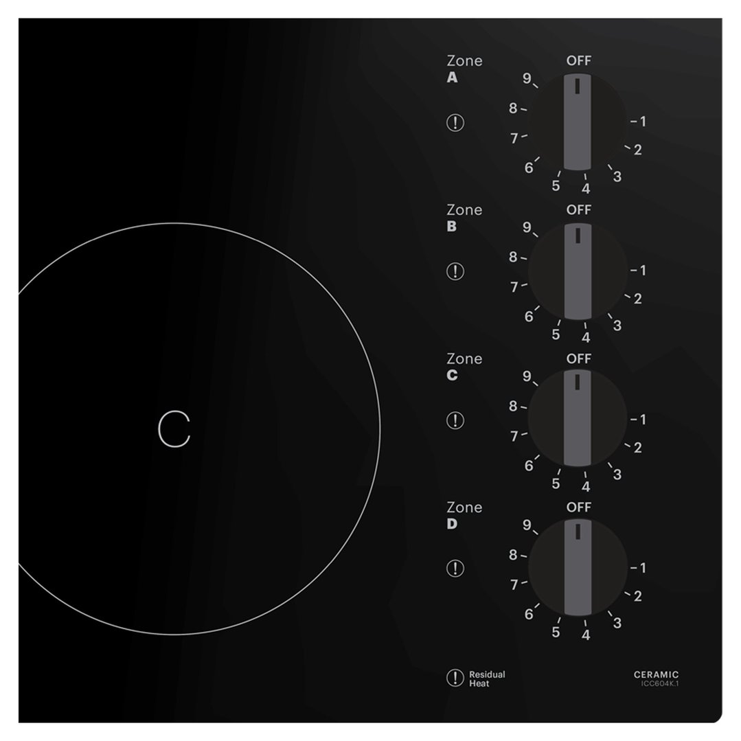 Inalto 60cm Ceramic Cooktop ICC604K1. Buy Online with Afterpay & ZipPay. Bing Lee