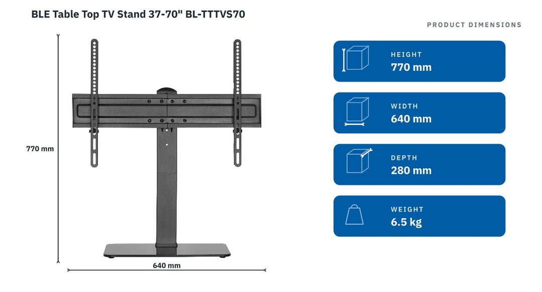 BLE Table Top TV Stand 37-70" BL-TTTVS70
