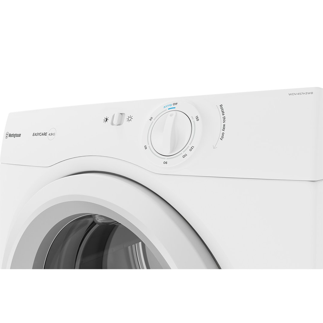 Westinghouse 4.5kg Vented Tumble Dryer WDV457H3WB