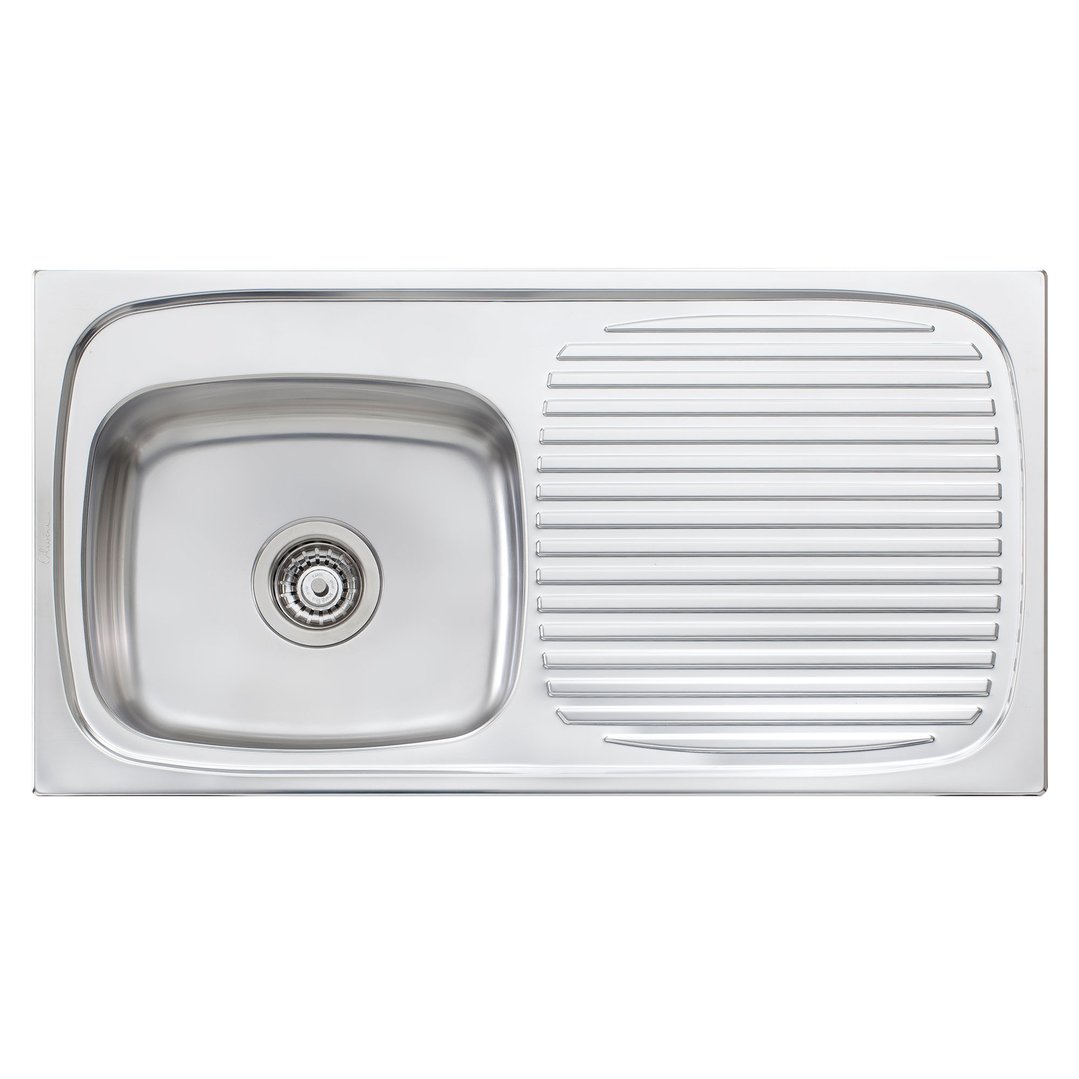 Oliveri Ultraform Single Left Hand Bowl Sink With Drainer UF01