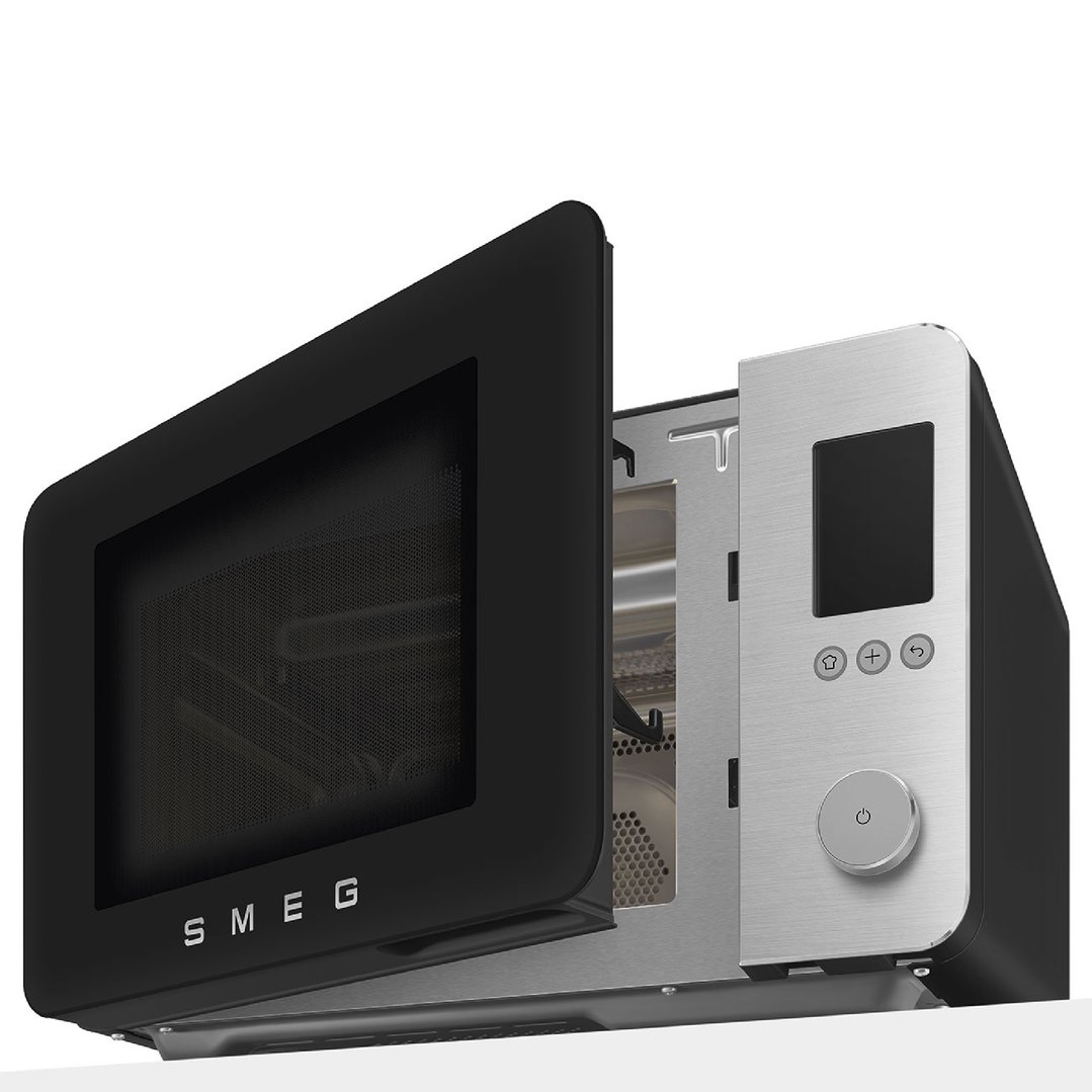 Smeg 27L Combi Microwave Oven - Matte Black MOC02BLMAU
