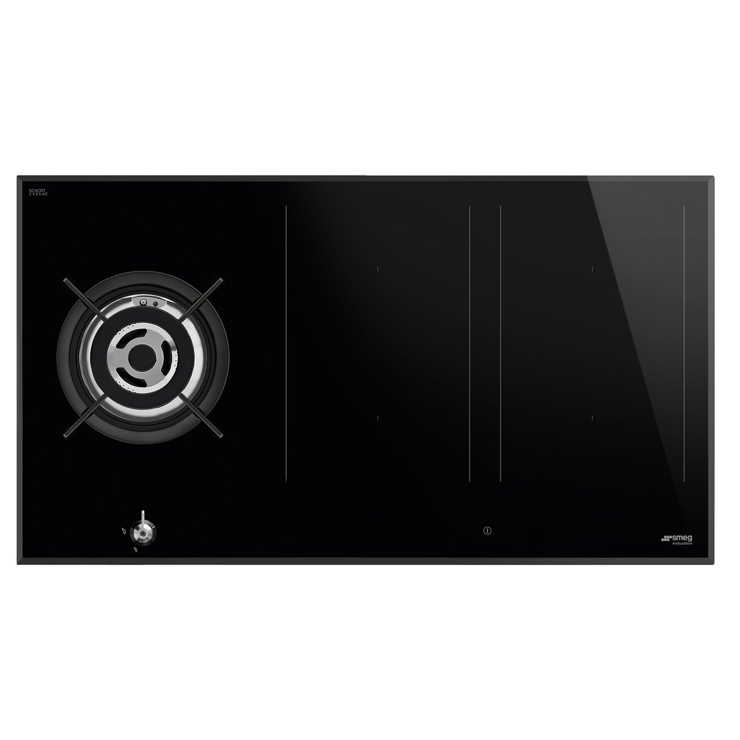 Smeg 90cm Gas/Induction Cooktop SAIG3953B. Buy Online with Afterpay