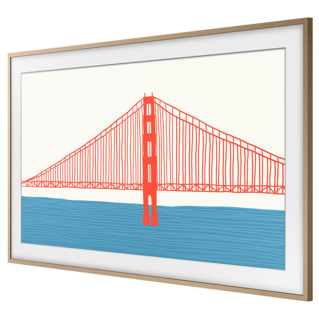 Samsung 43" Customisable Modern Frame Teak VG-SCFA43TKBRU