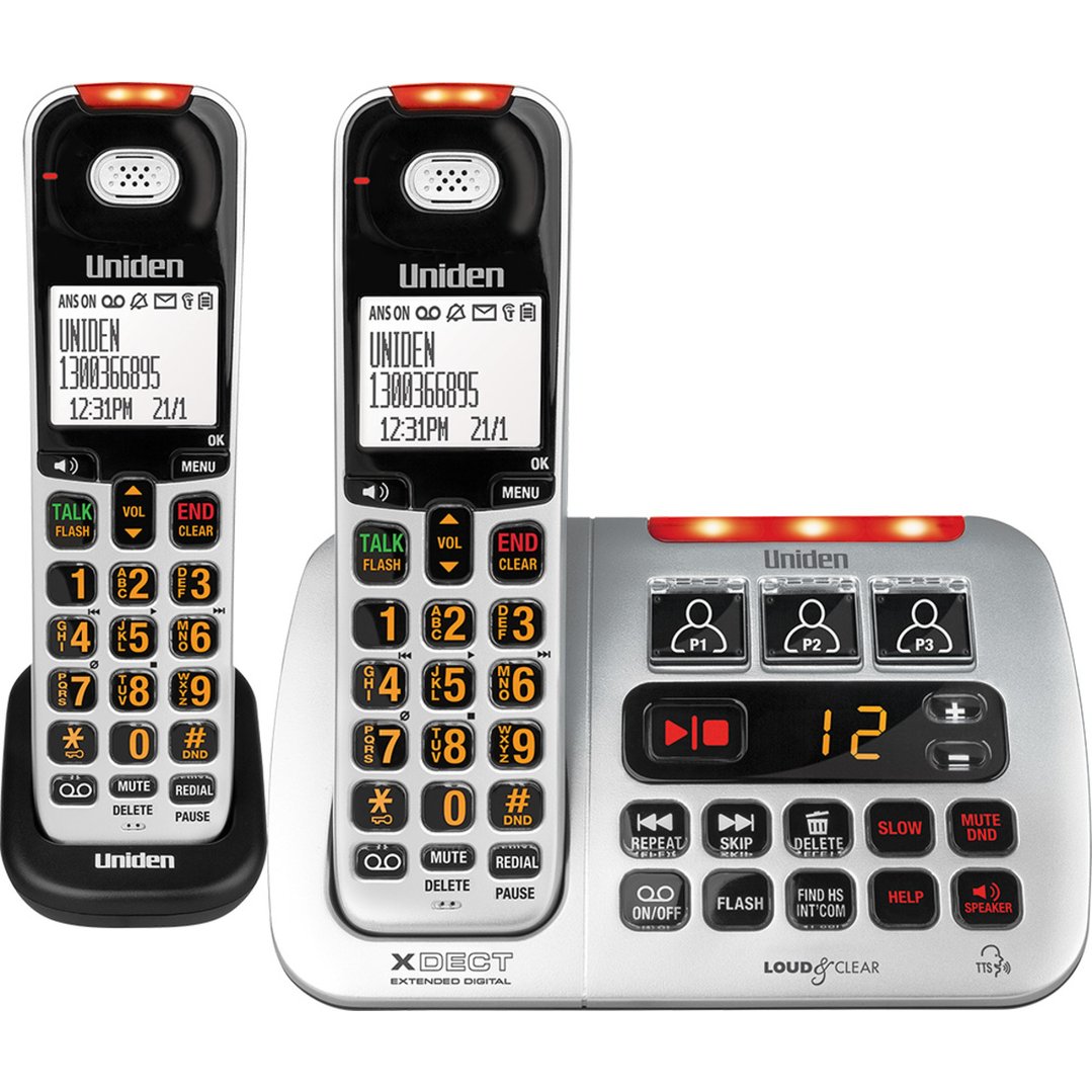Uniden Sight & Sound Enhanced Cordless Phone SSE45+1