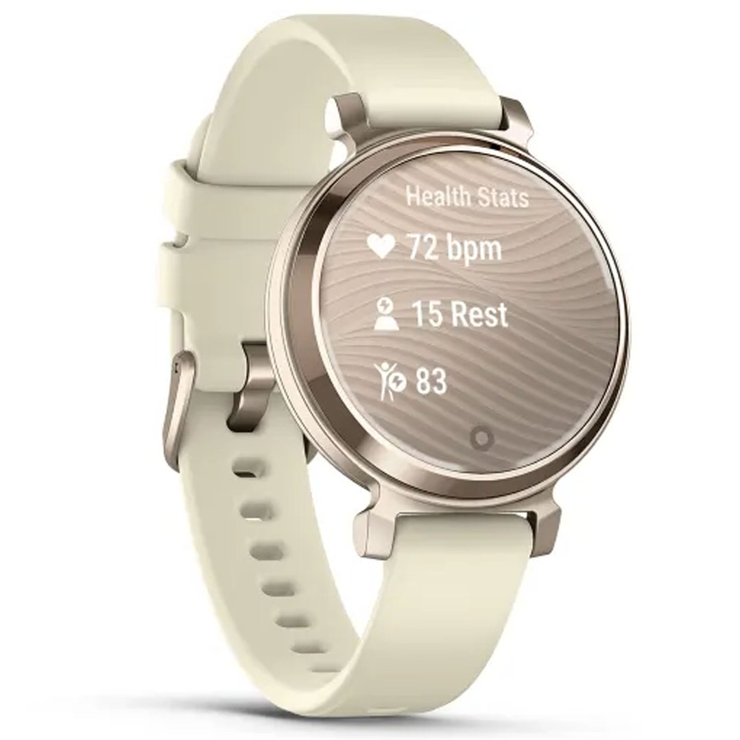 Garmin Lily® 2 Cream Gold with Coconut Silicone Band. 010-02839-00