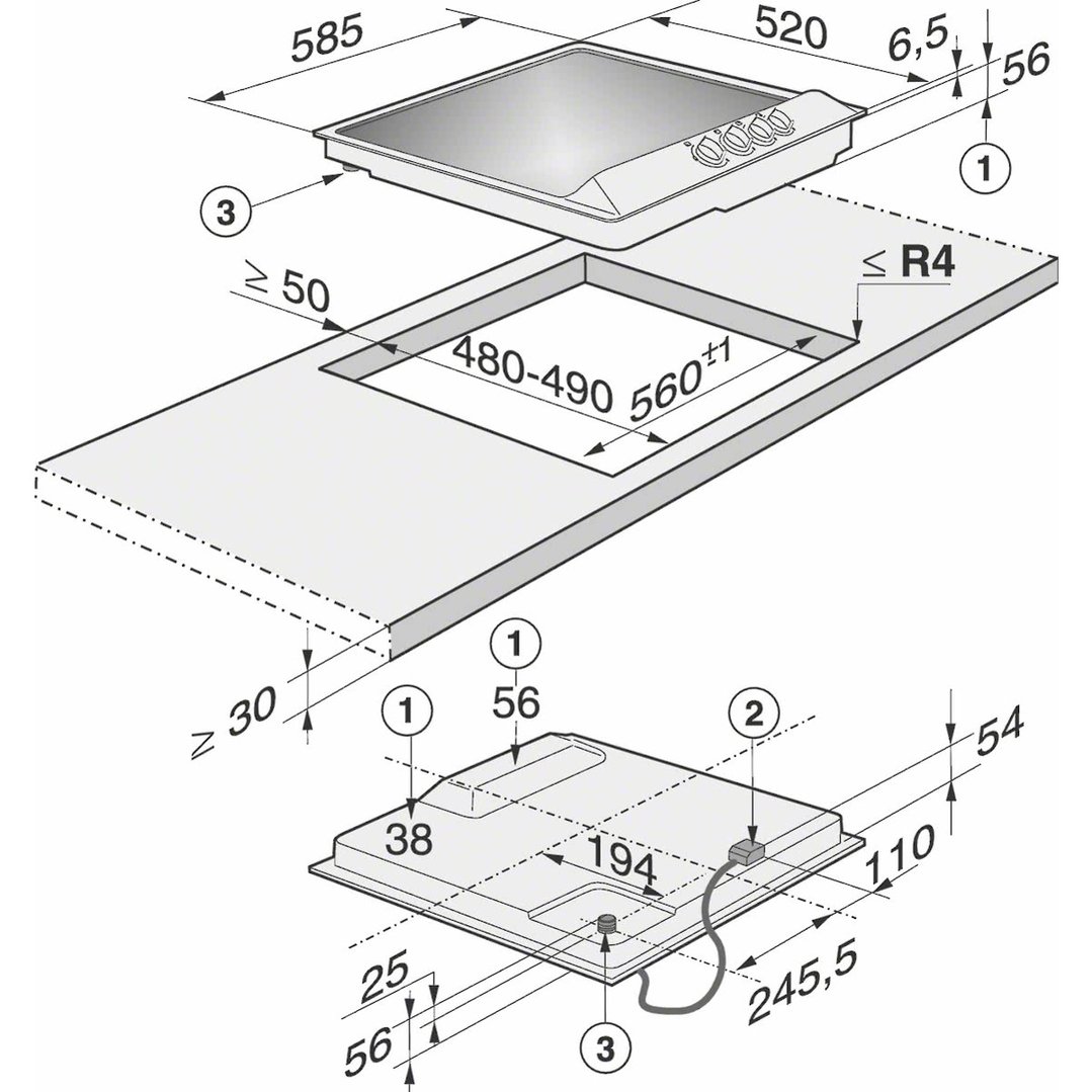 Miele Gas Cooktop KM3621G Buy Online with Afterpay & ZipPay Bing Lee