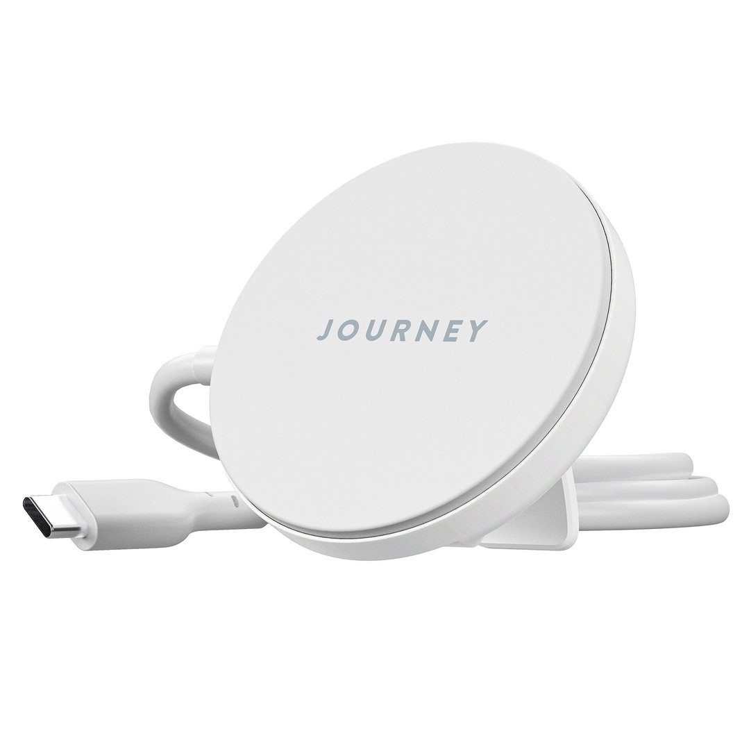 Journey RAPID 25W Qi 2.2 Fast Wireless Charger with Stand - White J25WCPSWH