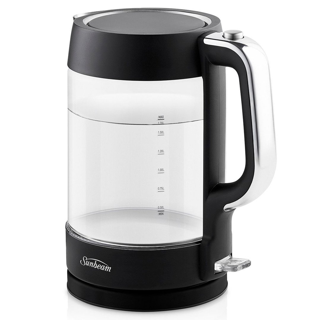 Sunbeam 1.7L Black Classics Glass Kettle. KE6450K