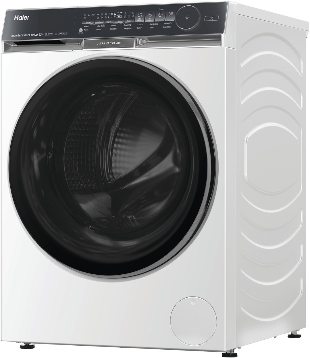 Haier 12kg 500 Series White Front Load Washing Machine HWF12DW1