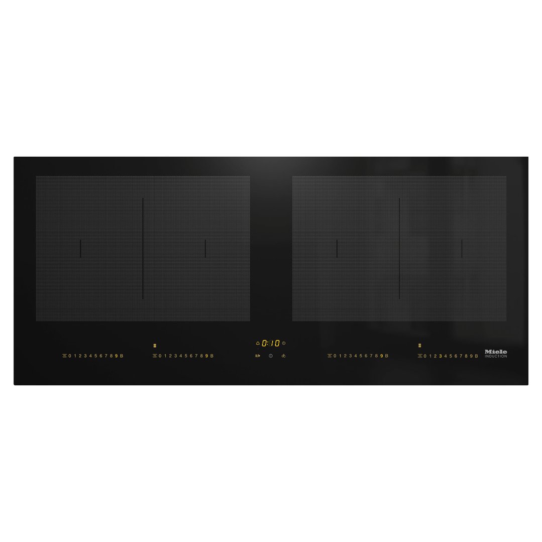 Miele 92cm Induction Cooktop with 2 PowerFlex Cooking Zones and Wi-Fi Connectivity Ceramic Glass KM7684FL