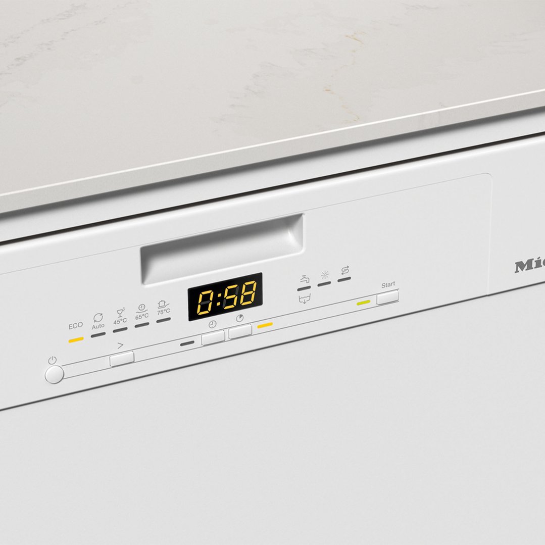 Miele 60cm Built-Under Dishwasher with QuickPowerWash Brilliant White G5000SCUBRWS