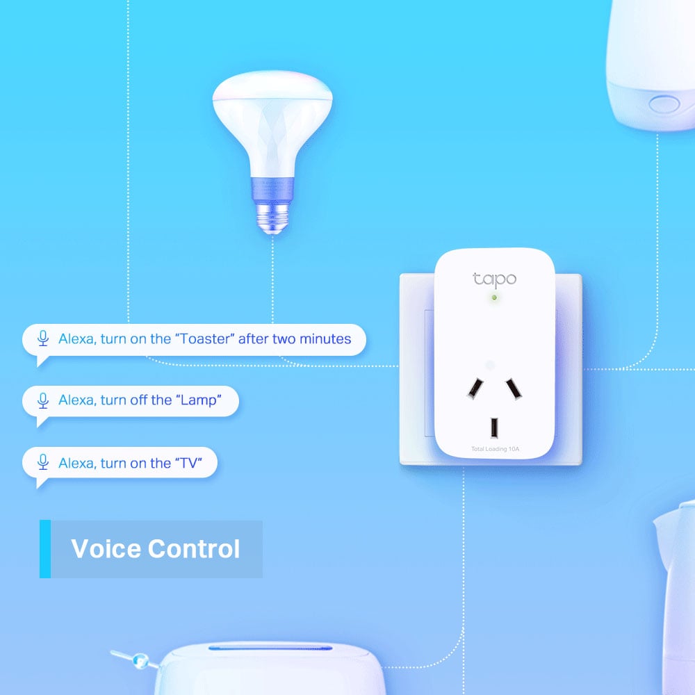tp-link Tapo Mini Smart Wi-Fi Socket - 4 Pack P100-4