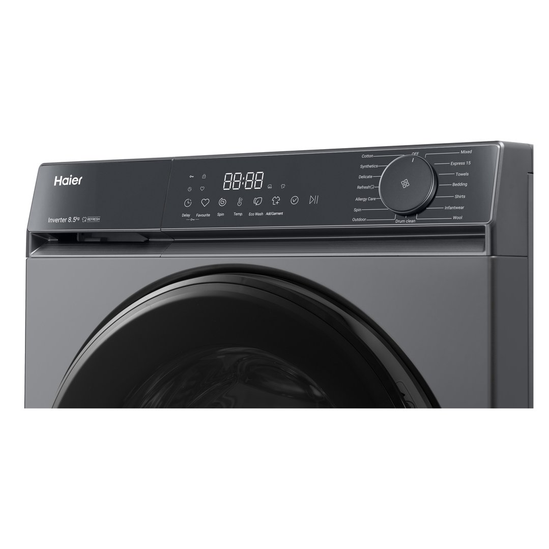 Haier 8.5kg 300 Series Front Load Washing Machine - Black HWF85KB1