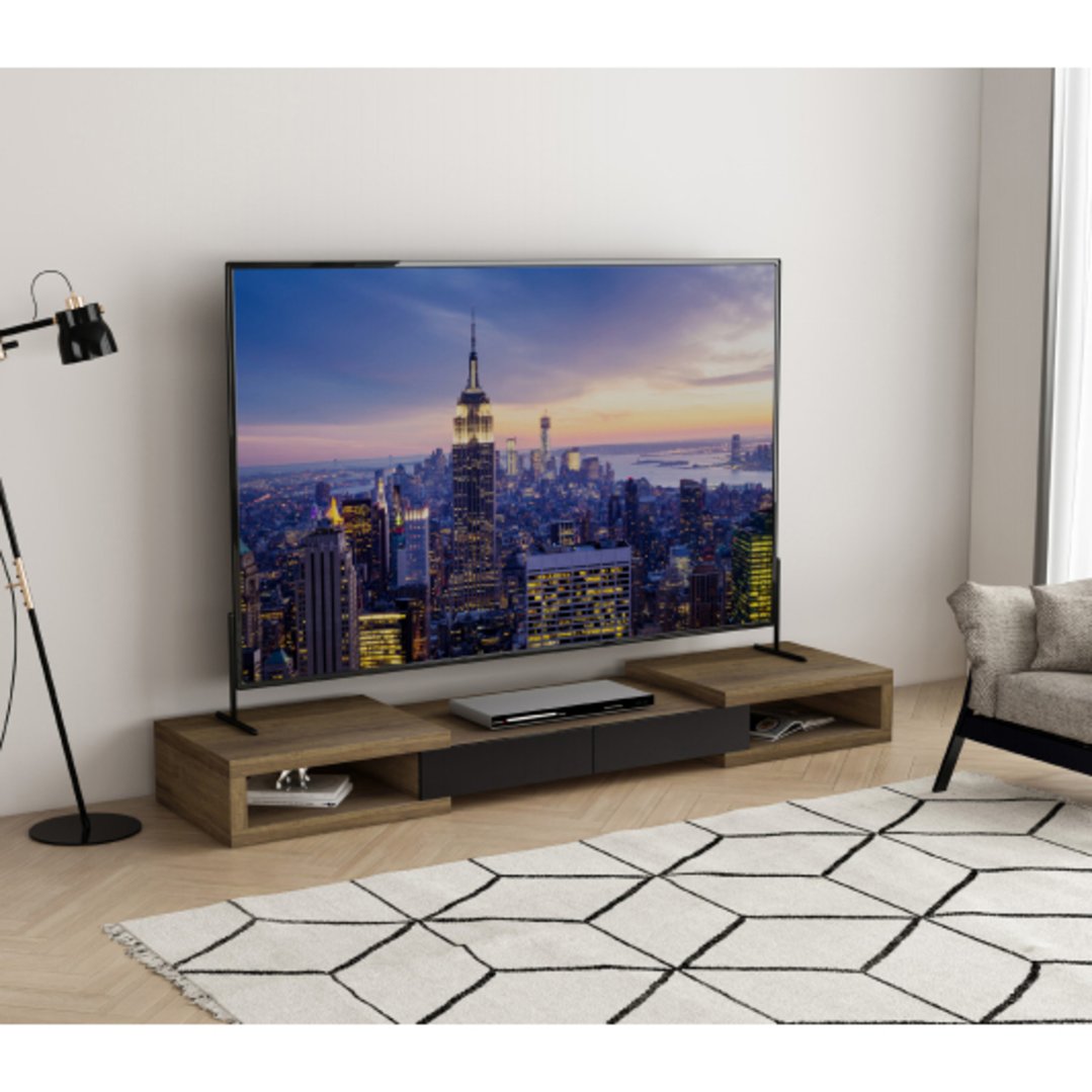Tauris Split 2500 Entertainment Unit Dark Oak SPLIT2500DO