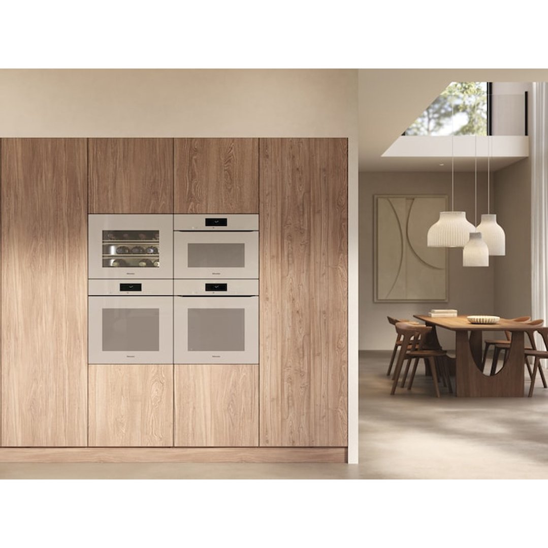 Miele 45cm Handleless Speed Oven with 3in1 Functionality, Pearl Beige H7840BMXPEBE
