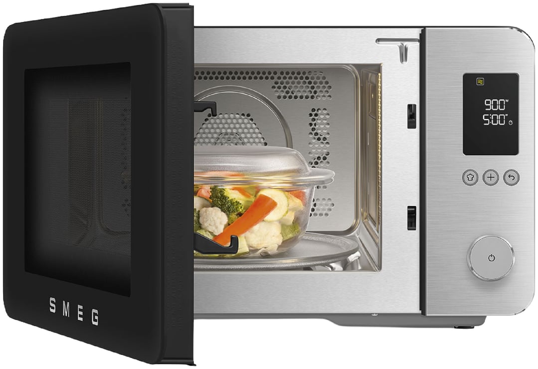 Smeg 27L Combi Microwave Oven - Matte Black MOC02BLMAU