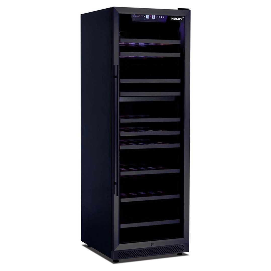 Husky Riserva 450L Dual Zone Wine Fridge in Black HUSWS168DMBZY. Buy
