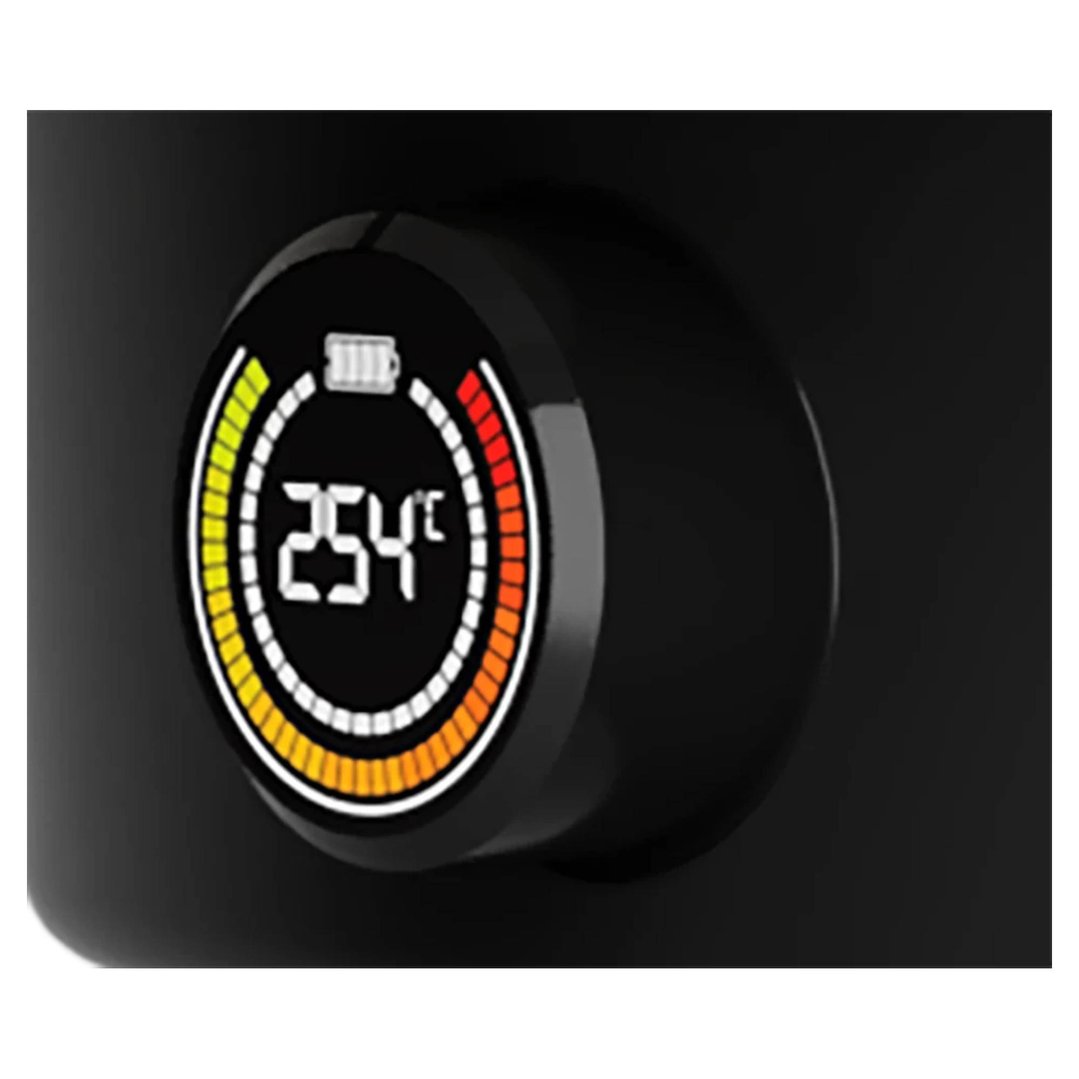 Close-up of the digital display on the Everdure 13" KILN pizza oven