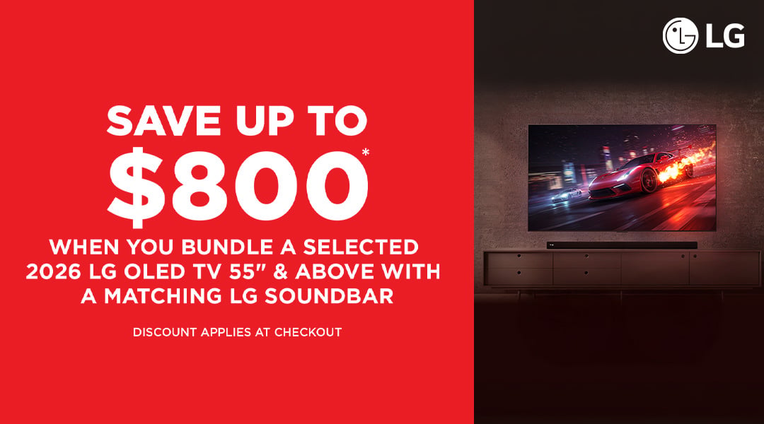 LG Save up to $800 TV & Soundbar Bundle Offer