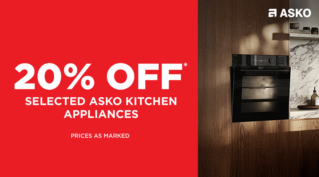 20% Off* Selected ASKO Kitchen Appliances
