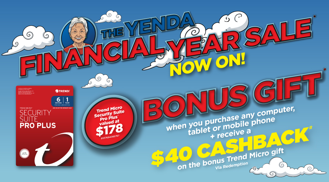 EOFY Sale | Bonus Trend Micro Gift & Cashback Offer