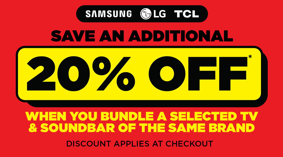 20% Off TV & Soundbar Offer