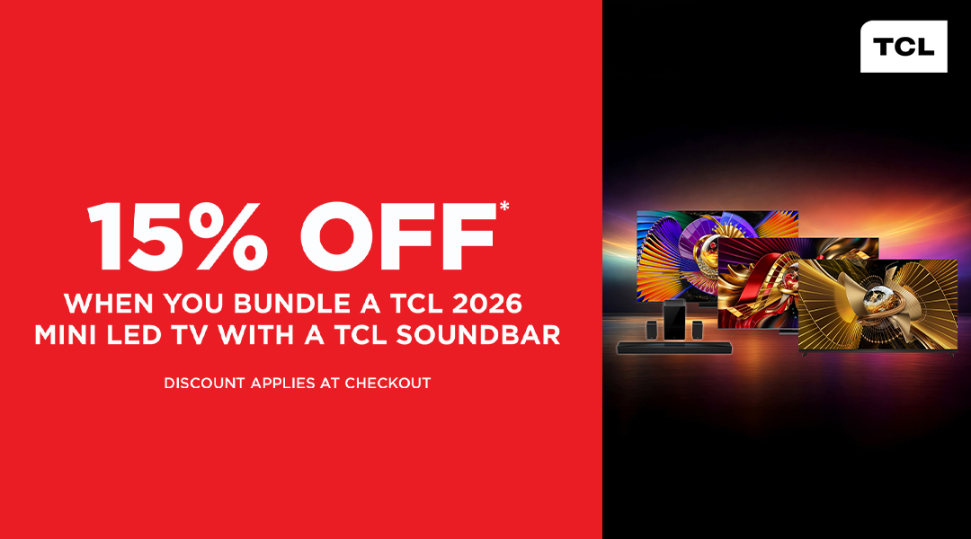 15% OFF TV & Soundbar - TCL