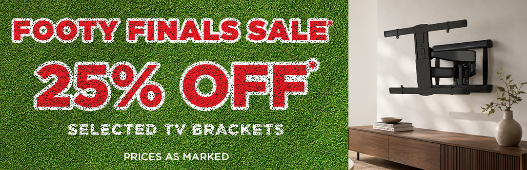 25% off* selected Wall Brackets