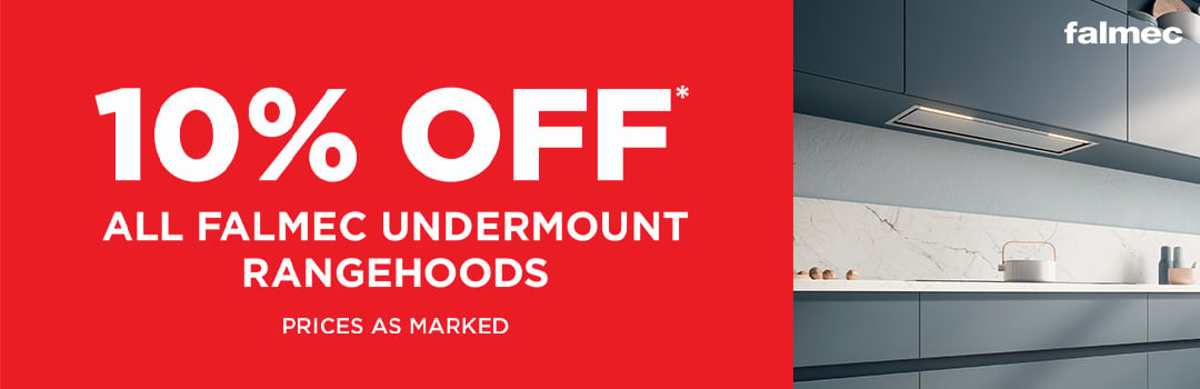10% Off* All Falmec Undermount Rangehoods