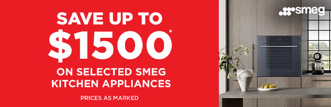 Save up to $1500* on Selected Smeg Kitchen Appliances