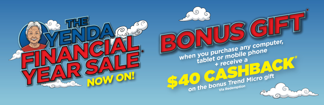 Bonus Trend Micro Security Suite Pro Plus + receive $40 Cashback# on the bonus Trend Micro gift