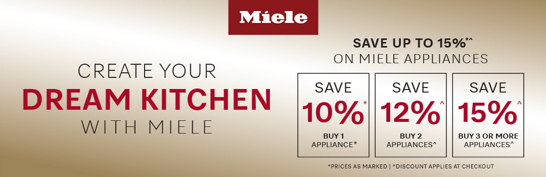 Save on selected Miele Appliances